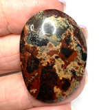 One of a Kind Red Creek Jasper Free Form Cabochon-32 x 24mm-CAB3476 (CAB3476)