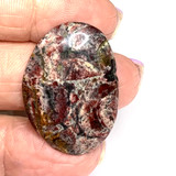 One of a Kind Red Creek Jasper Free Form Cabochon-33 x 24mm-CAB3484 