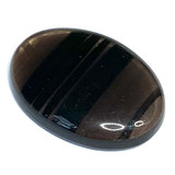 One of a Kind Midnight Obsidian Oval Cabochon-34 x 25mm (CAB3725)