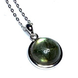 AAA Grade Labradorite Pendant Necklace-12mm (SP3747)