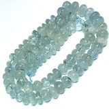Aquamarine Smooth Rondel Beads-8 x 5mm-AB Grade (SP4028)
