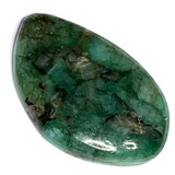 One of a Kind Emerald Matrix Freeform Cabochon-34 x 22mm-AAA Grade (CAB4056)