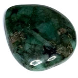 One of a Kind Emerald Matrix Freeform Cabochon-32 x 27mm-AAA Grade (CAB4057)