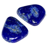 One of a Kind Banded Lapis Cabochon Pair-21 x 19mm-AA Grade (CAB4077)
