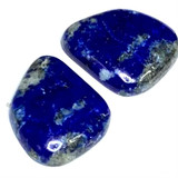 One of a Kind Banded Lapis Cabochon Pair-20 x 15mm-AA Grade (CAB4081)