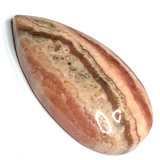 One of a Kind Rhodocrosite Pear Shaped Cabochon-31 x 16 x 8mm (CAB4536)