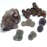 One of a Kind Set Of Grape Agate Druzy Stones- 10-28mm (NC4606)
