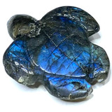 One of a Kind Carved Labradorite Sea Turtle-1 3/4 x 1 1/2" (NC4890)