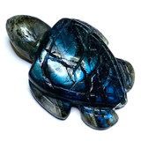 One of a Kind Carved Labradorite Sea Turtle-1 3/4 x 1 1/2"-NC4893 (NC4893)