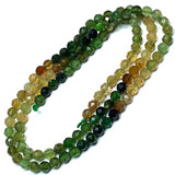 Micro Diamond Cut Yellow and Green Tourmaline Beads-3mm (SP5056)