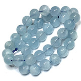 Aquamarine Highly Polished Round Beads-10mm (SP5072)