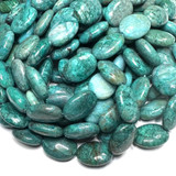 Chrysocolla Polished Flat Oval Beads-18 x 13mm (SP5104)