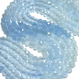Micro Faceted Diamond Cut Aquamarine Beads-4mm (SP5123)

