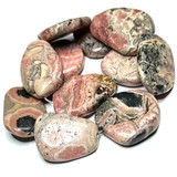 One of a Kind Rhodochrosite Polished Slab Beads-32-41mm (SP5143)