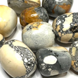 One of a Kind Lot of Tumbled and Polished Maligano Jasper Pocket Stones-19-27mm-NC5309 