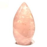 One of a Kind Rose Quartz with Hematoid and Rainbows Flame Stone Tower-4 1/2 x 1 1/2" (NC5350)