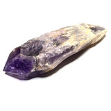 One of a Kind Bahai Amethyst Partially Polished Point-6 1/2 x 2 1/4" (NC5453)