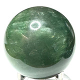 One of a Kind Green Fluorite with Rainbow Inclusions Stone Sphere-2" (NC5494)