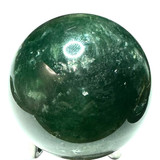 One of a Kind Green Fluorite with Rainbow Inclusions Stone Sphere-2"-NC5496