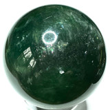 One of a Kind Green Fluorite with Rainbow Inclusions Stone Sphere-2"-NC5496