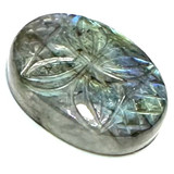 One of a Kind Carved Labradorite Cabochon-30 x 22mm (CAB5807)