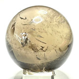 One of a Kind Smokey Quartz with Rainbow Inclusions Sphere-2 1/4"