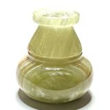 One of a Kind Carved Onyx Jar-2 x 1 3/4"