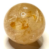One of a Kind Golden Healer with Rainbow Inclusions Mini Stone Sphere-1 1/4" (NC5954)