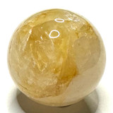 One of a Kind Golden Healer with Rainbow Inclusions Mini Stone Sphere-1"-NC5958 