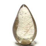 One of a Kind Rutile in Quartz Teardrop Stone-25 x 15mm (NC5961)
