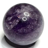 RARE-One of a Kind Trapiche Amethyst with Rainbow Inclusions Mini Sphere Stone-1"-NC6043 