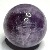 RARE-One of a Kind Trapiche Amethyst with Rainbow Inclusions Mini Sphere Stone-1"-NC6044