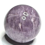 RARE-One of a Kind Trapiche Amethyst with Rainbow Inclusions Mini Sphere Stone-1"-NC6044