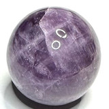 RARE-One of a Kind Trapiche Amethyst with Rainbow Inclusions Mini Sphere Stone-1"-NC6046