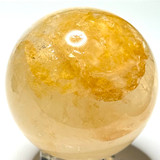 One of a Kind Golden Healer with Rainbow Inclusions Stone Sphere-2 1/2"-NC6074 (NC6074)