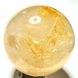 One of a Kind Golden Healer with Rainbow Inclusions Stone Sphere-2 1/2"-NC6074 (NC6074)
