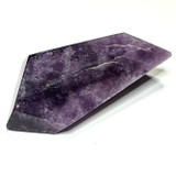 RARE-One of a Kind Trapiche Amethyst with Rainbow Inclusions Point-3 1/4 x 1 1/2" (NC6083)