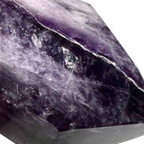 RARE-One of a Kind Trapiche Amethyst with Rainbow Inclusions Point-3 3/4 x 1 3/4"
