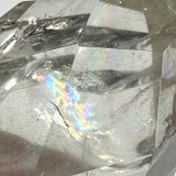 One of a Kind Faceted Crystal Quartz with Rainbow Inclusions Point-2 1/4 x 1 1/4" (NC6090)