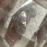 One of a Kind Crystal Quartz with Rainbow Inclusions Point-1 1/2 x 1 1/2" (NC6091)