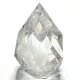 One of a Kind Crystal Quartz with Rainbow Inclusions Point-1 3/4 x 1 1/4"