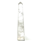 One of a Kind Quartz Crystal with Rainbow Inclusions Stone Tower-5 x 1"