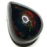 One of a Kind Ethiopian Opal Domed Pear Shaped Cabochon-13 x 10mm