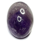 One of a Kind Amethyst with Rainbow Inclusions Palm Stone-2 1/4 x 1 1/2"