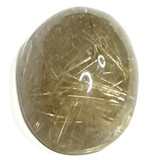 One of a Kind Rutile Quartz Oval High Dome Cabochon-26 x 21 x 15mm