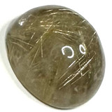 One of a Kind Rutile Quartz Oval High Dome Cabochon-26 x 21 x 15mm