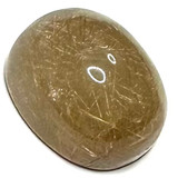 One of a Kind Rutile Quartz Oval High Dome Cabochon-26 x 21 x 15mm-CAB6375