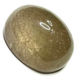 One of a Kind Rutile Quartz Oval High Dome Cabochon-27 x 22 x 17mm