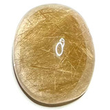One of a Kind Rutile Quartz Oval High Dome Cabochon-26 x 20 x 10mm
