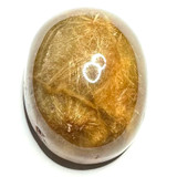 One of a Kind Rutile Quartz Oval High Dome Cabochon-40 x 32 x 22mm